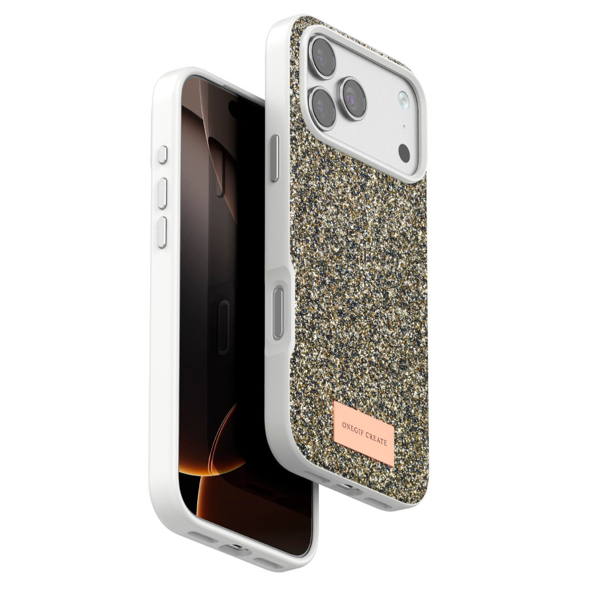 Onegif Apple iPhone 17 Pro Max Bright Simli Kapak
